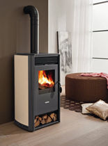 contemporary wood-burning stove (steel) DREAM cadel