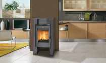 contemporary wood-burning stove (steel) JACK FRANCO BELGE