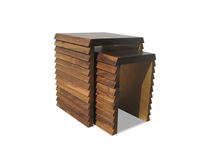 contemporary wood nesting table DORENA Costantini Design
