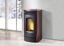 contemporary wood pellet boiler stove DUAL XW SERIES Caminetti Montegrappa