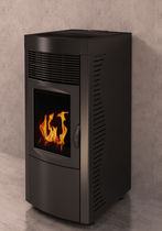 contemporary wood pellet boiler stove DAFNE IDRO STEEL 20 KW Calux Srl