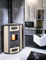 contemporary wood pellet boiler stove TERMO JUTTA COLA GF W&Auml;RMETECHNIK GMBH
