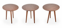 contemporary wood side table EDGE by Viktor Zilin  Design Group IN