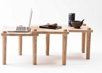 contemporary wood side table REPEAT by Diane Steverlynck Super ette