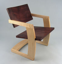 contemporary wood sled base chair PALO ALTO  J. Rusten Furniture Studio