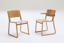 contemporary wood sled base chair THEO by Simon Pengelly Chorus Furniture