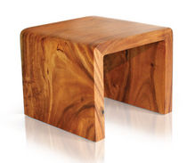 contemporary wood stool WATERFALL Tucker Robbins