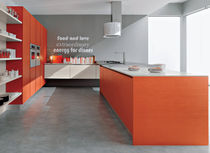 contemporary wood veneer / glass kitchen DOLCEVITA TRENDY Corazzin Group - Contract & hotel
