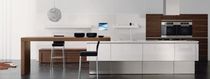 contemporary wood veneer kitchen NEOS rational einbaukuechen
