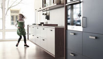 contemporary wood veneer kitchen  Henrybuilt