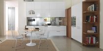contemporary wood veneer / lacquer kitchen TERRA CASTAGNA CUCINE