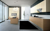 contemporary wood veneer / lacquer kitchen FUTURA Corazzin Group - Contract & hotel