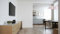 contemporary wood veneer / lacquer kitchen  Henrybuilt
