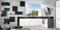 contemporary wood veneer / lacquer kitchen 335 ZETA 314 CALLA Wellmann