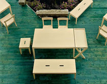 contemporary wooden bench LA LOCANDA by Mangan&egrave;se  Calligaris Italian home design since 1923