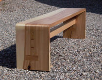 contemporary wooden bench BIEGE Peter Hook