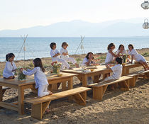 contemporary wooden bench PETRA Coco-Mat