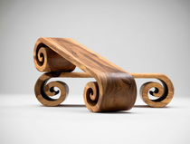 contemporary wooden bench  Universal Greyhound Ltd.