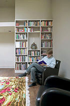 contemporary wooden bookcase  Grey Design Studio