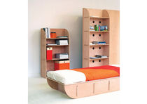 contemporary wooden bookcase H2 by Paolo Cogliati TOTEM