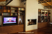contemporary wooden bookcase  INSPIRATION BOIS