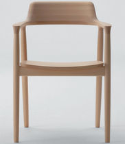 contemporary wooden chair HIROSHIMA Maruni