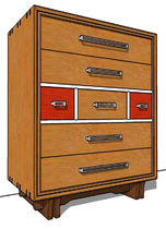 contemporary wooden chiffonier DRESDEN Gitane Workshop