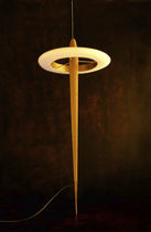 contemporary wooden floor lamp NOAK (FLOOR) Wood & Light by Omar Sherzad