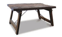 contemporary wooden garden table ALBERTO Costantini Design