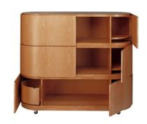 contemporary wooden lacquered sideboard ALDO by Miguel Angel Ciganda Martinez Otero Colecci&oacute;n