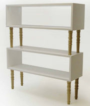 contemporary wooden low shelf  Duffy London