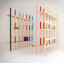 contemporary wooden modular shelf LSS by Max Gumpp & Hannes Gumpp ABR PRODUCCION