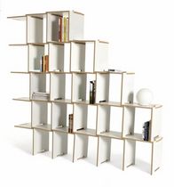 contemporary wooden modular shelf L by Juan Pablo Quintero  Arre Agency