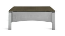 contemporary wooden office desk with metal structure KALOS Interna Collection