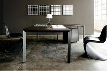 contemporary wooden office desk with metal structure DIAMOND Sintetica Industries