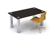 contemporary wooden office desk with metal structure YORK Swanky Design - Premium Contemporary Furniture