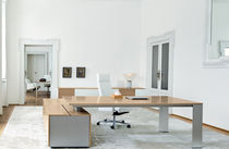 contemporary wooden office desk with metal structure ONO Frezza