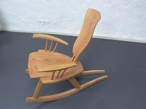 contemporary wooden rocking armchair  Peter Hook