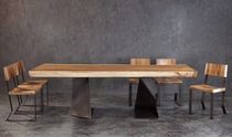 contemporary wooden table TROG by Ruggero Camilotto ELITE