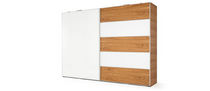 contemporary wooden wardrobe with sliding doors PLAN-B HOLZ MANUFACKTUR