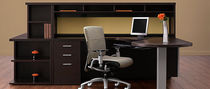 contemporary writing desk with shelf ZIRA �  GLOBAL totaloffice