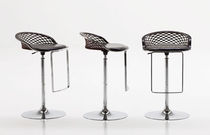 contemporary adjustable leather bar chair ARETE by Franco Poli MATTEOGRASSI