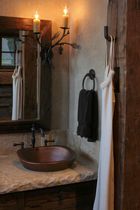 copper counter top washbasin TULIP Diamond Spas