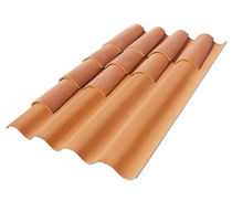 corrugated colored fiber cement roofing panel TEGOLIT PLUS 235 EDILFIBRO SPA