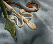 curtain rod WROUGHT IRON A. OREGGIA