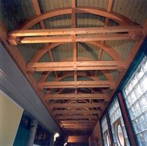 curved glulam timber beam  HABITAT LEGNO