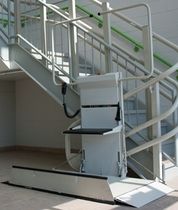 curved platform stair lift for the disabled OMEGA Savaria