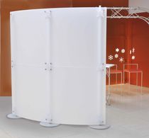 curved removable partition FLUOWALL WHITE SATIN PAXTON