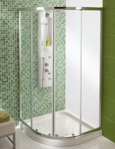 curved sliding shower screen STEP sanitana
