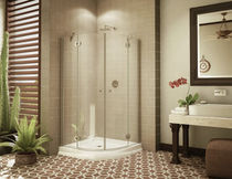 curved swing shower screen MOANA M-R94Z Alumax Bath Enclosures